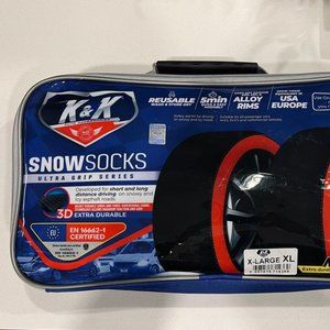 K&K Tire Snow Socks Ultra Grip Series (X-Large)